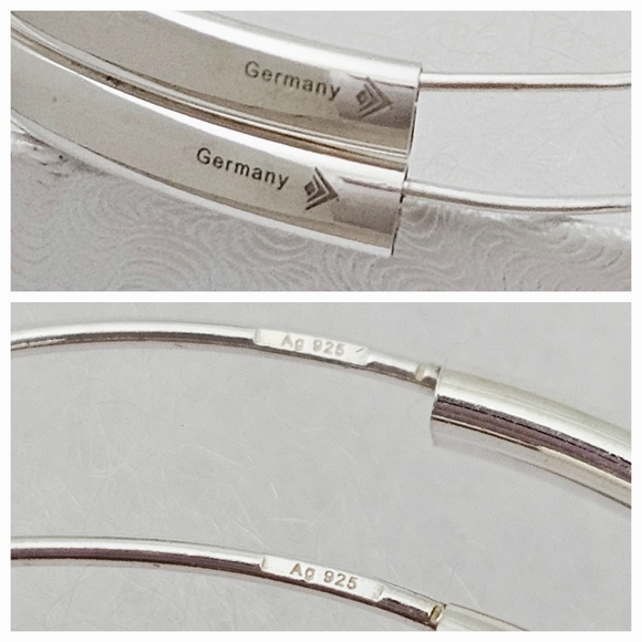 Silpada Rare Sterling Silver Sleek Seamless 2" Hoop Earrings W2250 - Picture 13 of 16